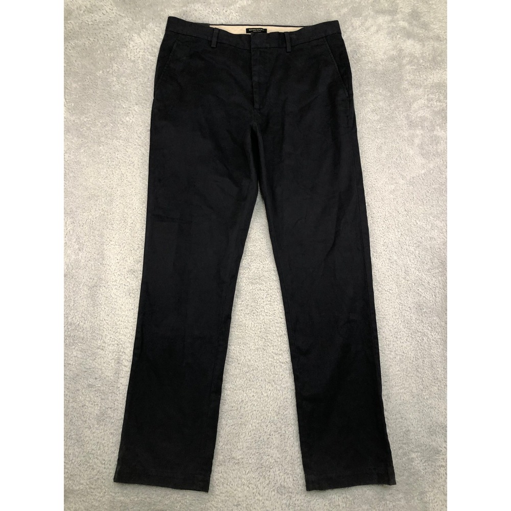 Banana Republic Pants Men 36x36 Black NWT Aiden Chino Slim Fit